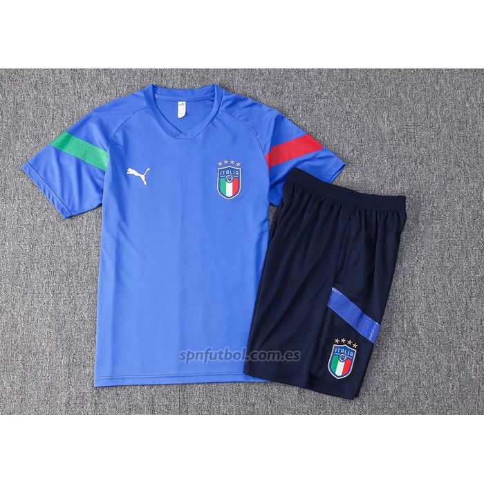 Chandal del Italia Manga Corta 2022-2023 Azul - Pantalon Corto